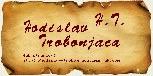 Hodislav Trobonjača vizit kartica